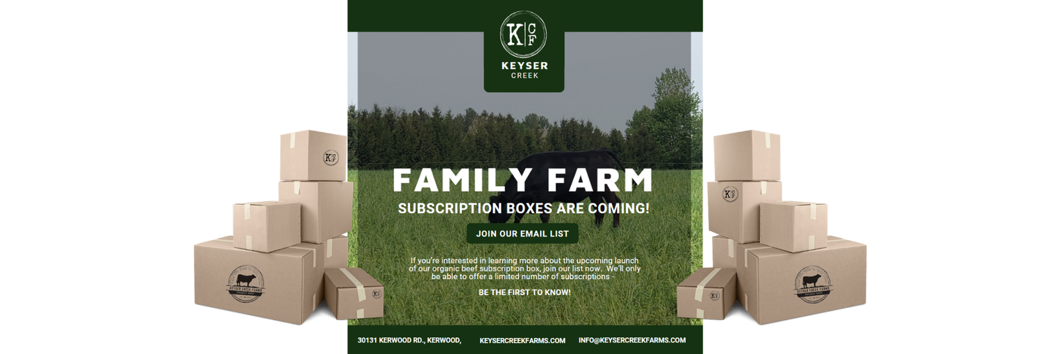 Subscription Box Information Landing Page – Keyser Creek Farms